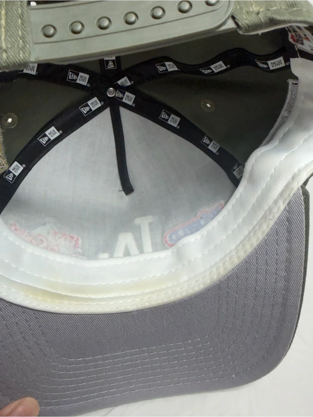Los Angeles Dodgers Olive Green LA Logo Cap - World Series Patches